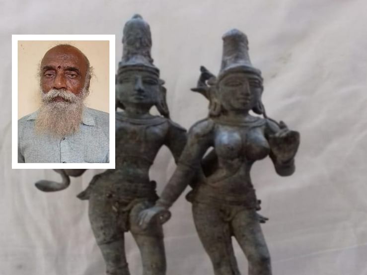 40 ஆண்டுகளுக்கு முன்பு மாயமான சாமி சிலைகள் மீட்பு - கோயில் சிவாச்சாரியார் கைது