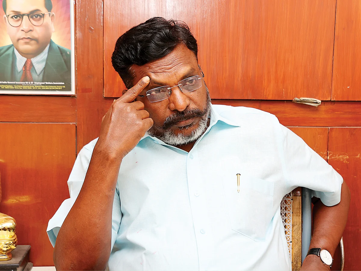 தி.மு.க-வில் பவர் சென்டர்கள் அதிகம்! - விளக்குகிறார் திருமாவளவன்