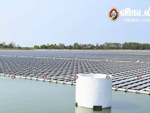 நர்மதை ஆற்றில் மிதக்கும் சோலார் திட்டம்... நீர் சேமிப்புக்கும் உதவும்!