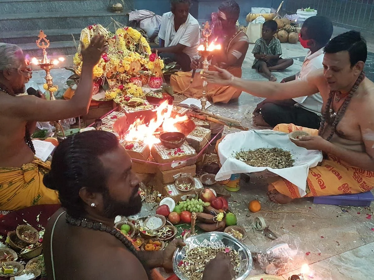 இனிதே நடைபெற்றது மிருத்யஞ்சய மகாஹோமம்