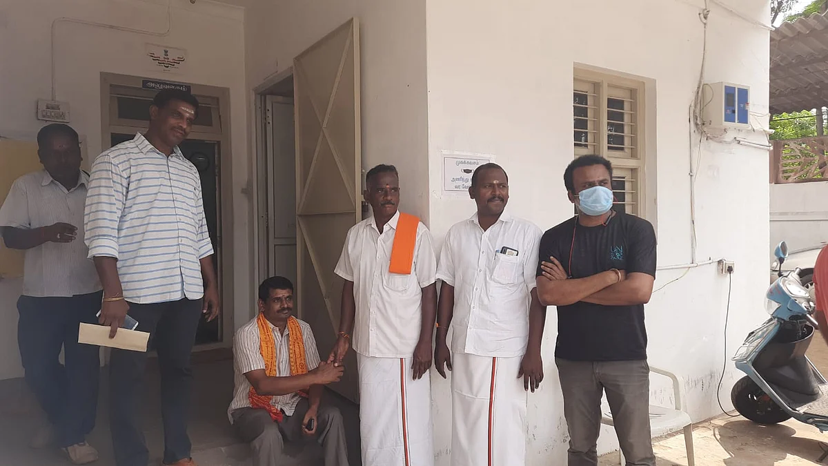 விஜயகுமாருக்கு ஆதரவளித்த பா.ஜ.கவினர்