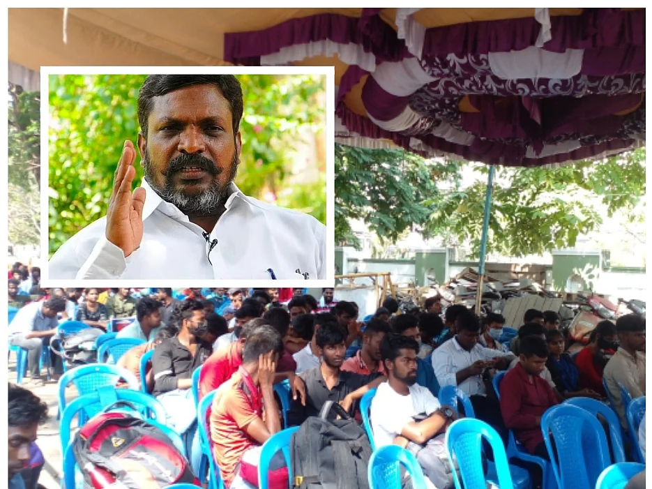 நீட் எதிர்ப்பு உண்ணாவிரதப் போராட்டம்: நேரில் கலந்து கொண்ட திருமாவளவன், பிரின்ஸ் கஜேந்திரபாபு