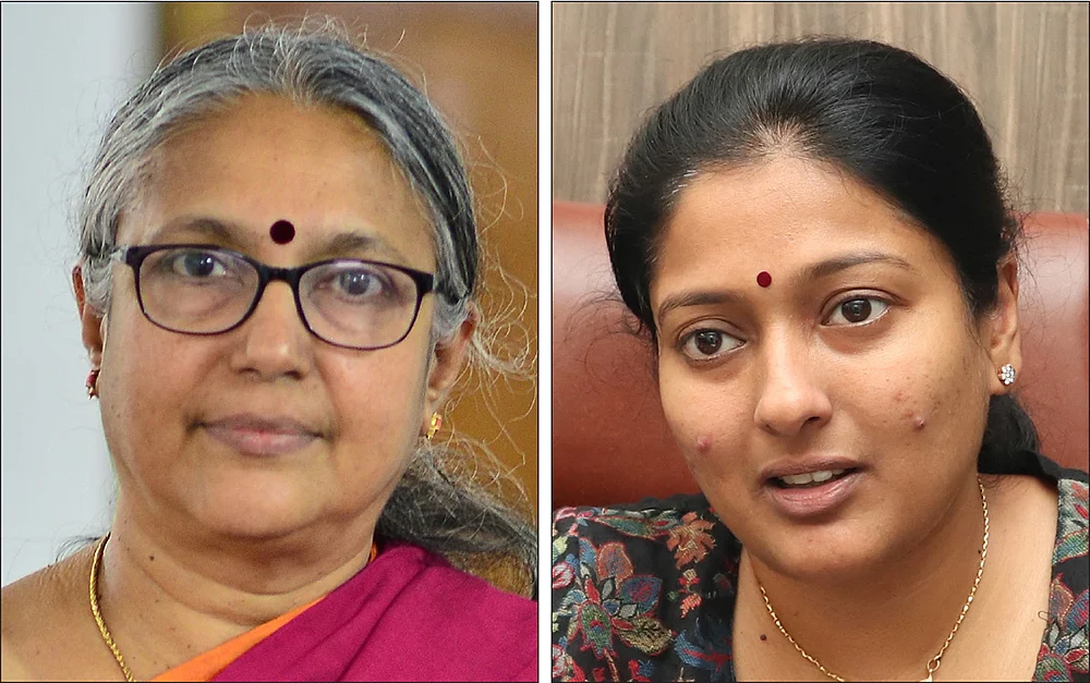 வாசுகி, காயத்ரி ரகுராம்