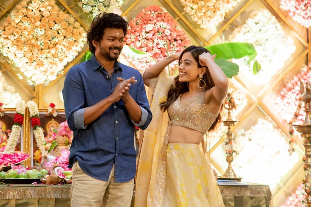 விஜய் 66 பூஜையின் போது...
