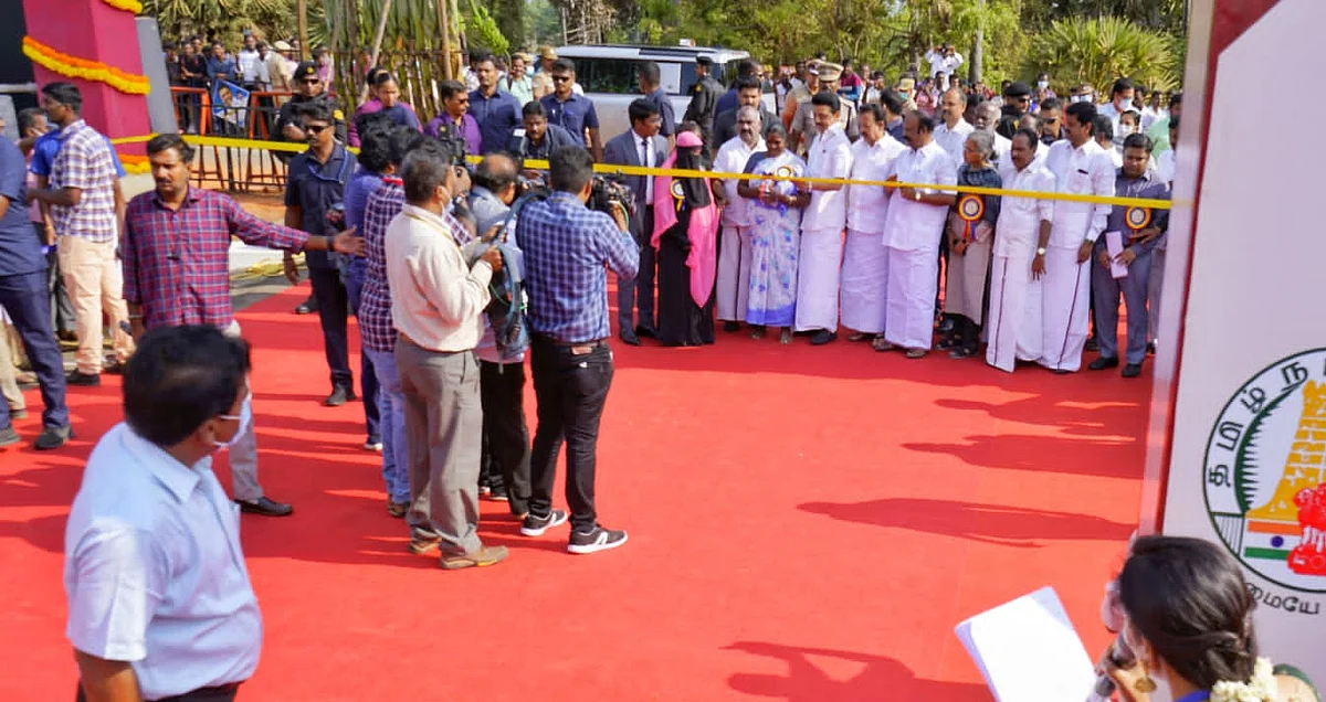 சமத்துவபுரத்தைத் திறந்துவைத்த மு.க.ஸ்டாலின்