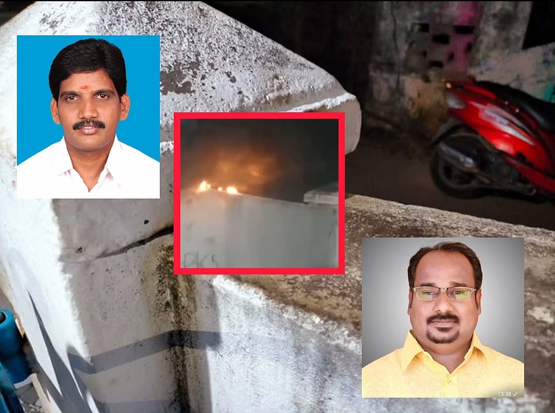 வீட்டில் பெட்ரோல் வெடிகுண்டு வீச்சு; மாறி மாறி குற்றம்சாட்டும் திமுக - கம்யூனிஸ்ட்; என்ன நடக்கிறது?