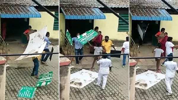 சூறையாடப்பட்ட அம்மா உணவகம்