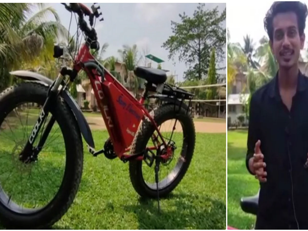 `திருடவே முடியாத எலெக்ட்ரிக் சைக்கிள்' - 4 ஆண்டுகள் உழைத்து சாதித்துக் காட்டிய ITI மாணவர்!