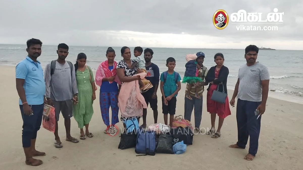 கரைக்கு அழைத்து வரப்பட்ட அகதிகள்