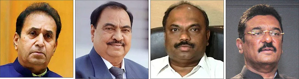 அனில் தேஷ்முக், ஏக்நாத் கட்சே, அனில் தேஷ்முக், பிரதாப் சர்நாயக்