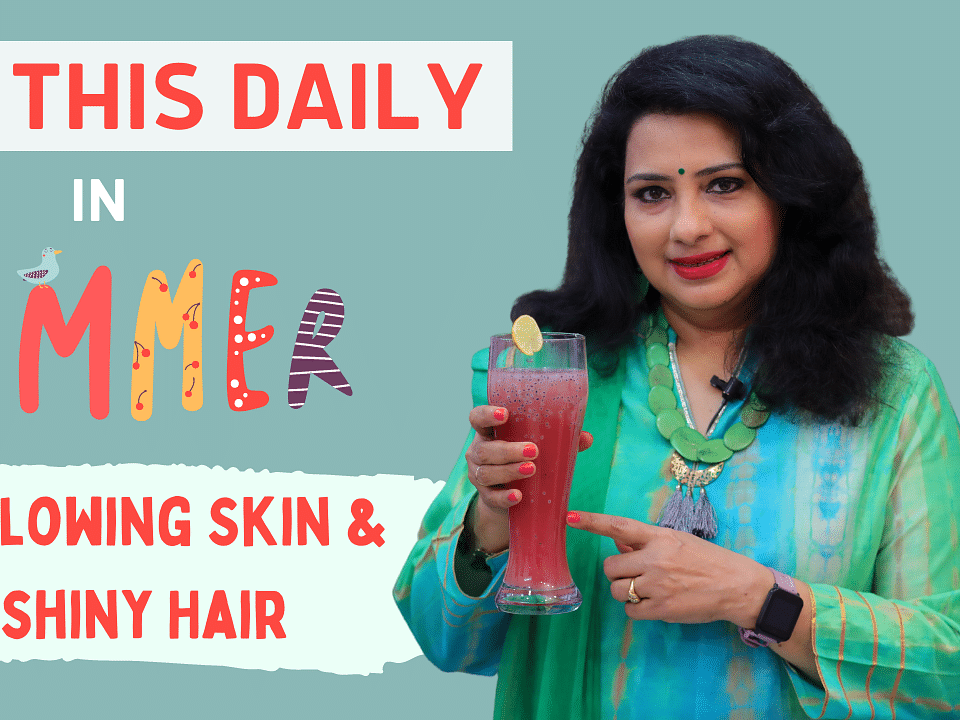 3 Minute Natural Skin Glowing Drink | Reduce Body Heat | Summer Skin & Hair Care | Vasundhara Tips