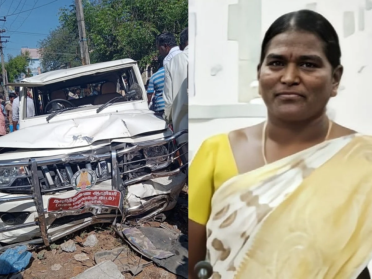 கள்ளக்குறிச்சி: கட்டுப்பாட்டை இழந்த கார்; சிறுமி, தனித்துணை ஆட்சியர் உயிரிழப்பு... 4 பேர் படுகாயம்!