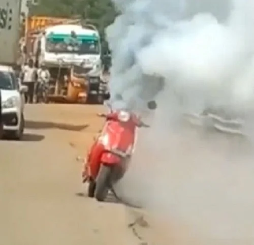 Electric Scooter Fire