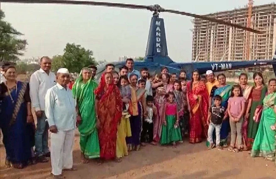 பேத்திக்கு உற்சாக வரவேற்பு