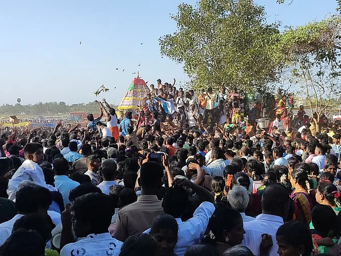 வாழைப்பழம் வீசும் விநோதத் திருவிழா