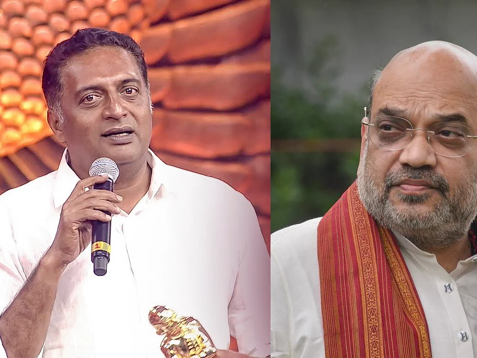 "எங்கள் உணவு, உடை, மொழி குறித்துப் பேச நீங்கள் யார்?" - அமித்ஷாவுக்கு பிரகாஷ் ராஜ் கேள்வி!