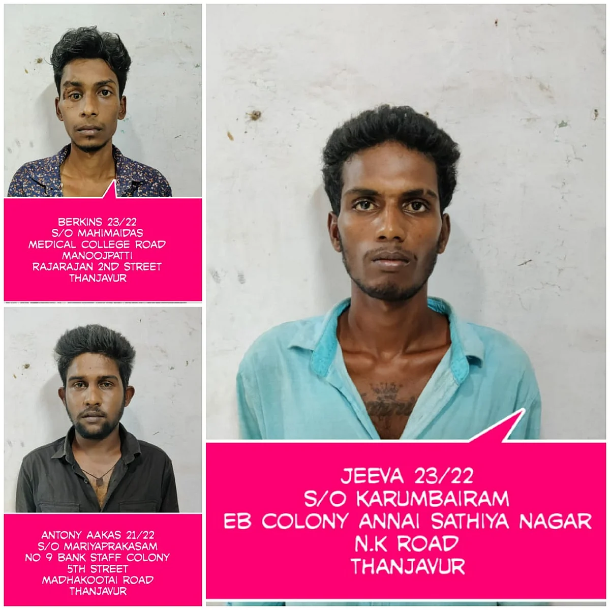 கைது செய்யப்பட்டவர்கள்