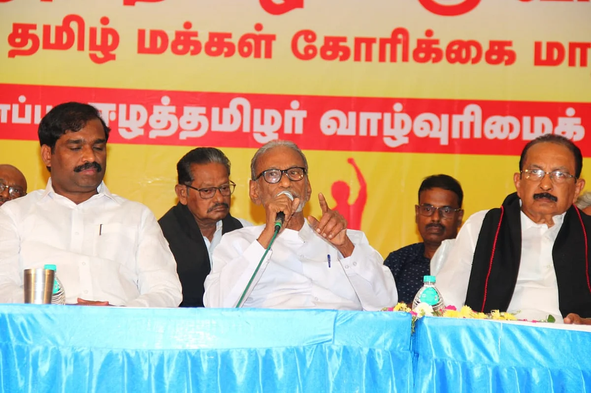 ``தமிழருக்கான அரசியல்கூட பேச முடியாமல் தமிழினம் அடிமையாக இருக்கிறது!" - திருமுருகன் காந்தி