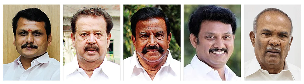 செந்தில் பாலாஜி, பொன்முடி, கே.என்.நேரு, அன்பின் மகேஷ், அப்பாவு