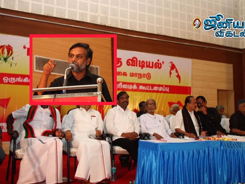 ``தமிழருக்கான அரசியல்கூட பேச முடியாமல் தமிழினம் அடிமையாக இருக்கிறது!" - திருமுருகன் காந்தி