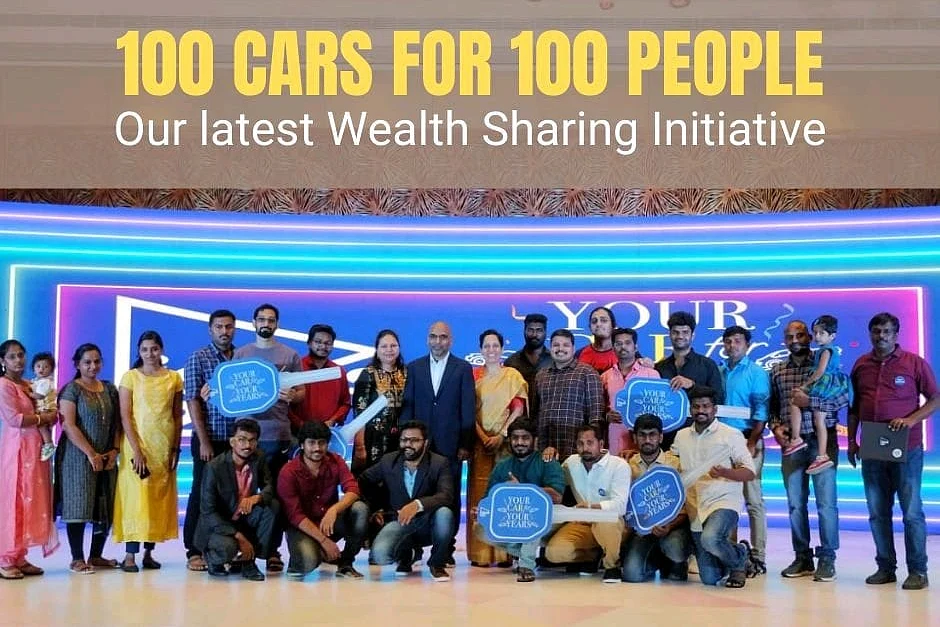 100 ஊழியர்களுக்கு கார் பரிசு