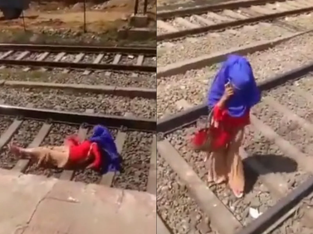 Viral Video: தண்டவாளத்தில் பெண்; வேகமாகக் கடந்து சென்ற ரயில்... கேஷுவலாக போன் பேசியபடி சென்ற பெண்!