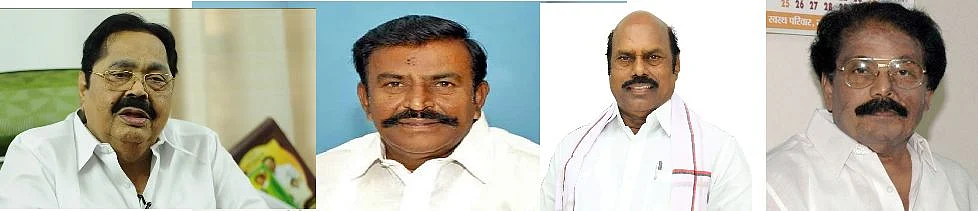 துரைமுருகன், கே.என்.நேரு, எ.வ.வேலும், கே.கே.எஸ்.எஸ்.ஆர்.ராமச்சந்திரன்