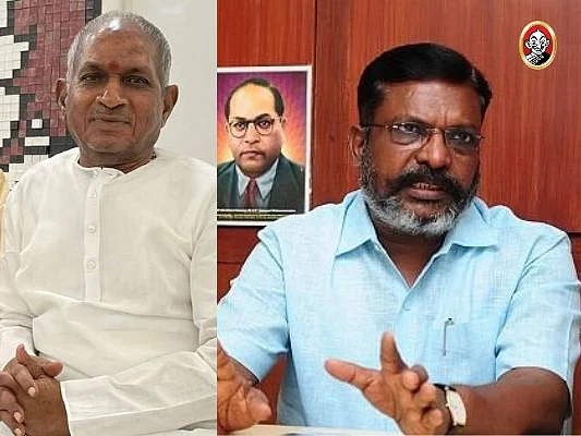 ``பின்னாலிருந்து இயக்கும் சங் பரிவார்கள்... இசைஞானி மீது பரிதாபப்படுகிறேன்!" - திருமாவளவன்