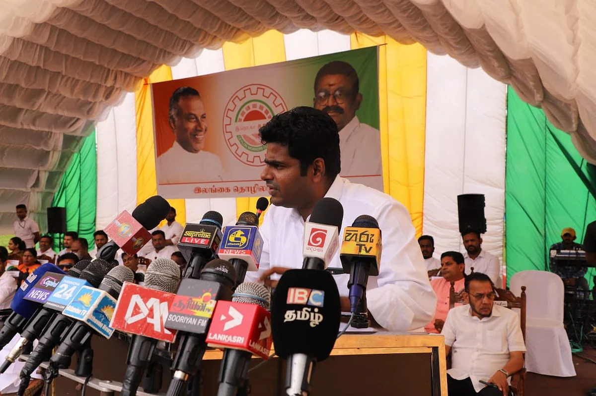 இலங்கை பத்திரிகையாளர் சந்திப்பில் அண்ணாமலை