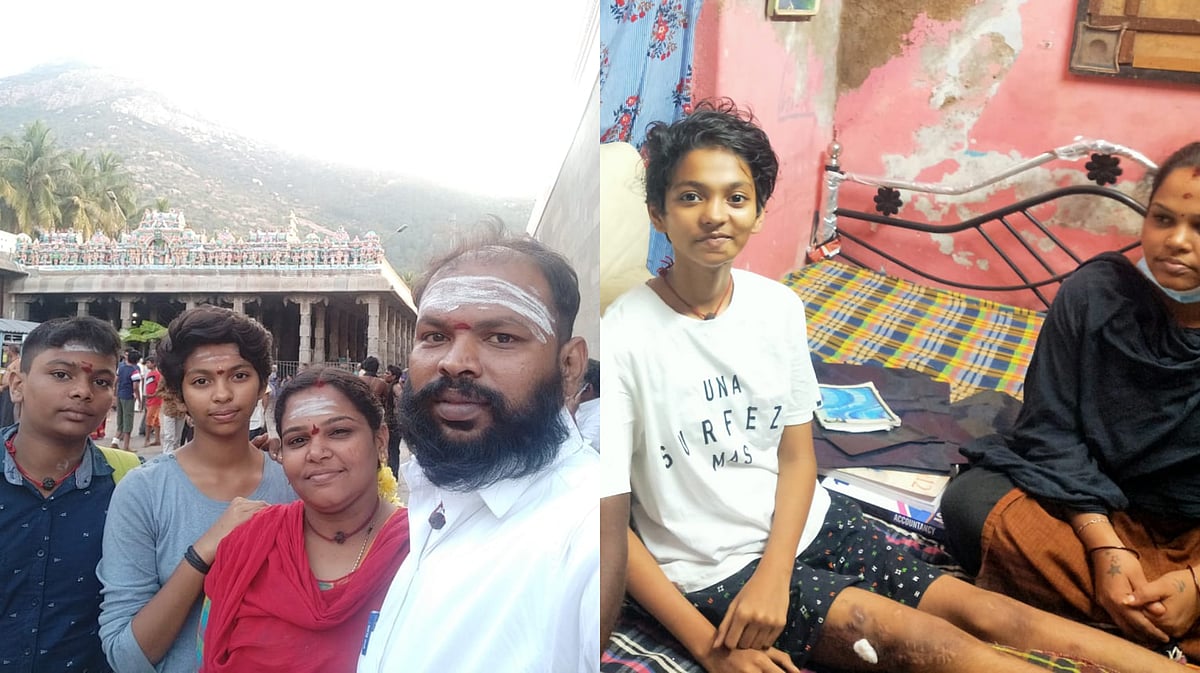 படுத்த படுக்கையாக 12-ம் வகுப்பு தேர்வெழுதும் சிந்து; தன்னம்பிக்கையுடன் வலிகளை எதிர்கொள்ளும் மாணவி!