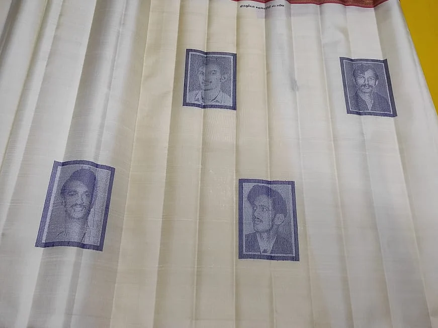 கைத்தறி பட்டுப்புடவையில் முதல்வர் ஸ்டாலின், துர்கா ஸ்டாலின் படங்கள்! அசத்திய காஞ்சி தம்பதி