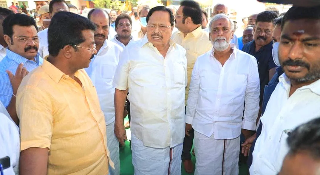 அமைச்சர்கள் துரைமுருகன், சேகர் பாபு