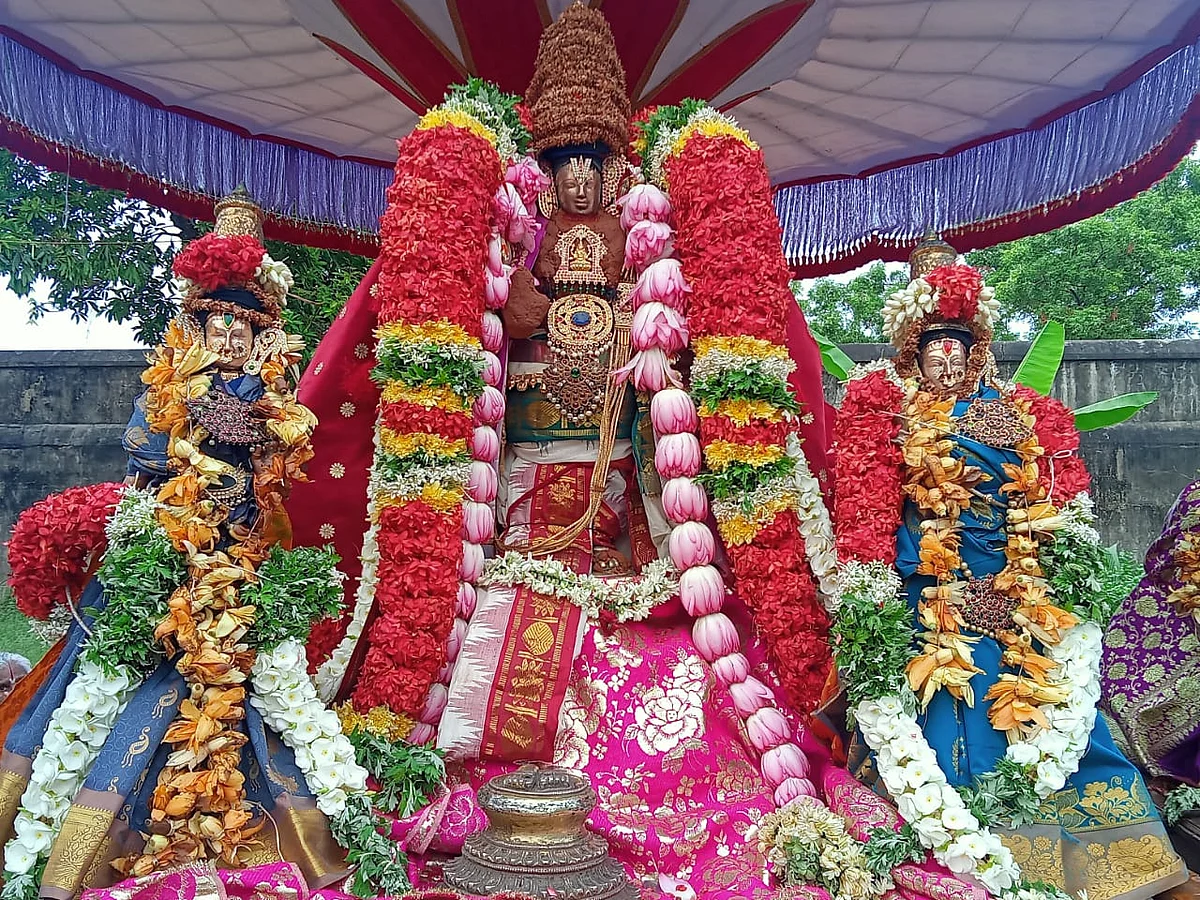 கோடை வெப்பம் தணிய 60 ஆண்டுகளுக்குப்பின் நடந்த வசந்த உற்சவம்; திருநகரி கோயிலில் கோலாகலம்!
