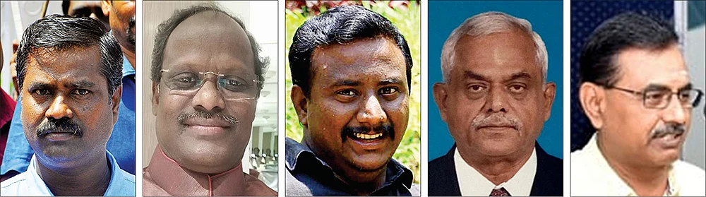 அண்ணாதுரை, திருநாவுக்கரசு, செந்தூரப்பாண்டியன், ஜெகநாதன், தங்கவேலு