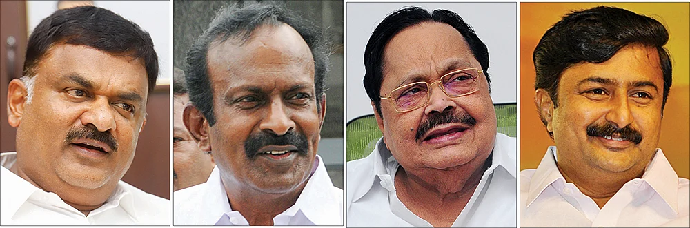 கார்த்திகேய சிவசேனாபதி, முத்துசாமி, துரைமுருகன், சாமிநாதன்