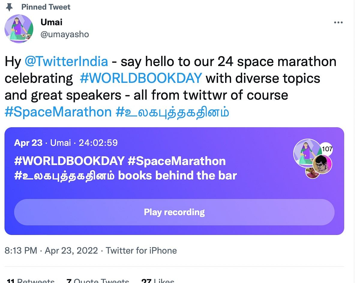 Twitter Space Marathon