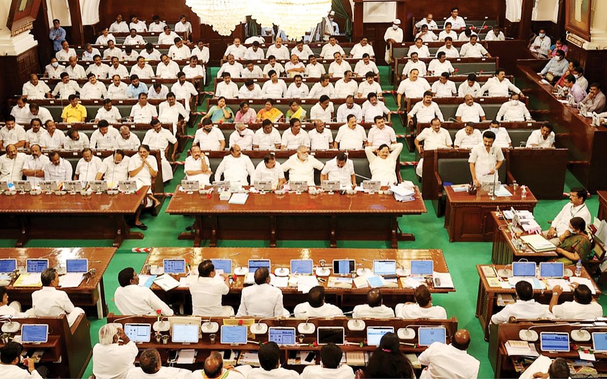 சட்டசபை: `பாஜக எப்போவுமே நிக்குறீங்களே...'; `காங்கிரஸா டாஸ்மாக் பத்திப் பேசுறீங்க?' - `கலகல’ அப்பாவு