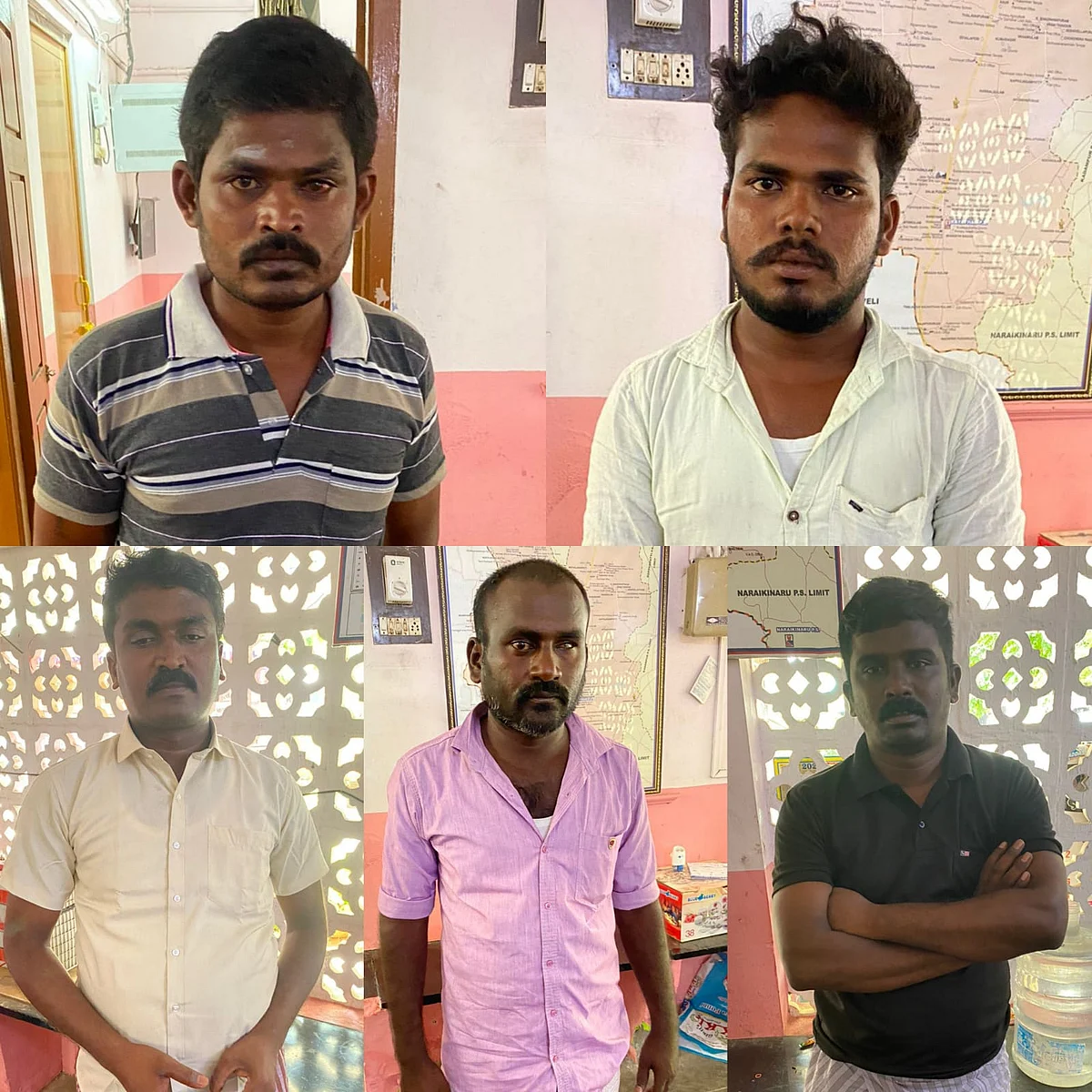 கொலை வழக்கில் கைது செய்யப்பட்டவர்கள்