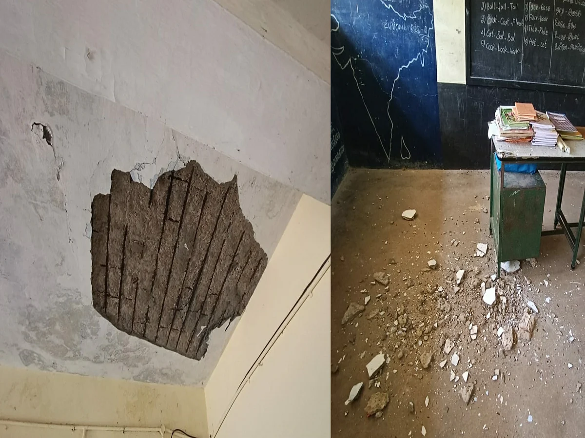 பள்ளி மேற்கூரைப் பூச்சு விழுந்து மாணவர் காயம்; தலைமையாசிரியர் சஸ்பெண்ட் - நடந்தது என்ன?