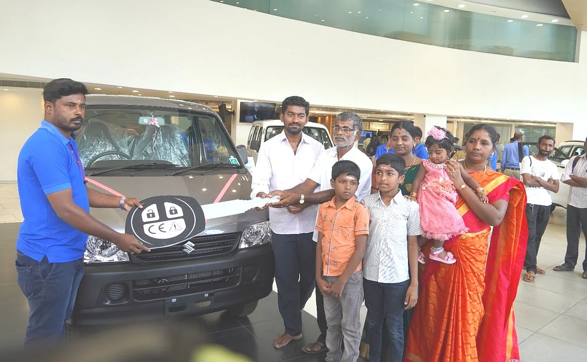 புதிய காருடன் வெற்றிவேல்