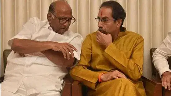 உத்தவ் தாக்கரே - சரத் பவார்