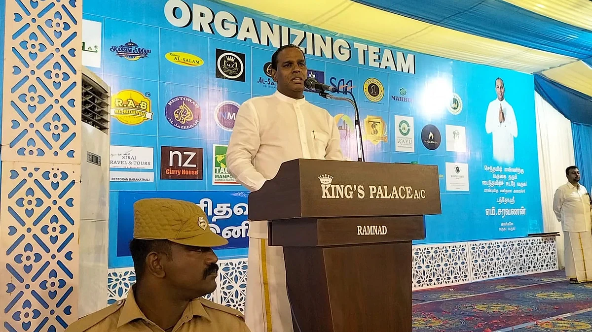 நிகழ்ச்சியில் பேசிய அமைச்சர் சரவணன்