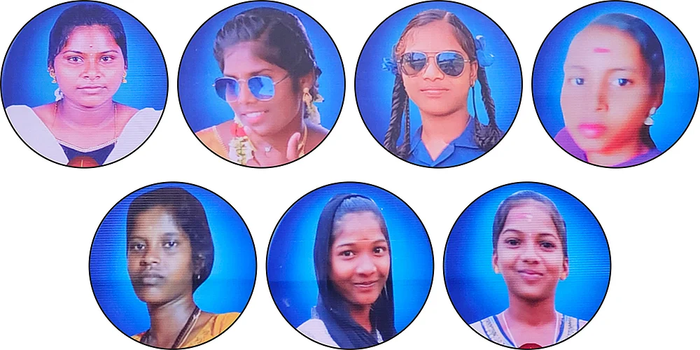 நவநீதா, ஹரிபிரியா, மோனிஷா, சங்கவி, கவிதா, பிரியதர்ஷினி, காவ்யா