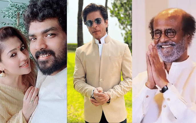 நயன் - விக்கி திருமணம்: ரஜினிகாந்த், அஜித் பங்கேற்பு; ஷாருக் கான் வருகை; 1 லட்சம் பேருக்கு விருந்து!