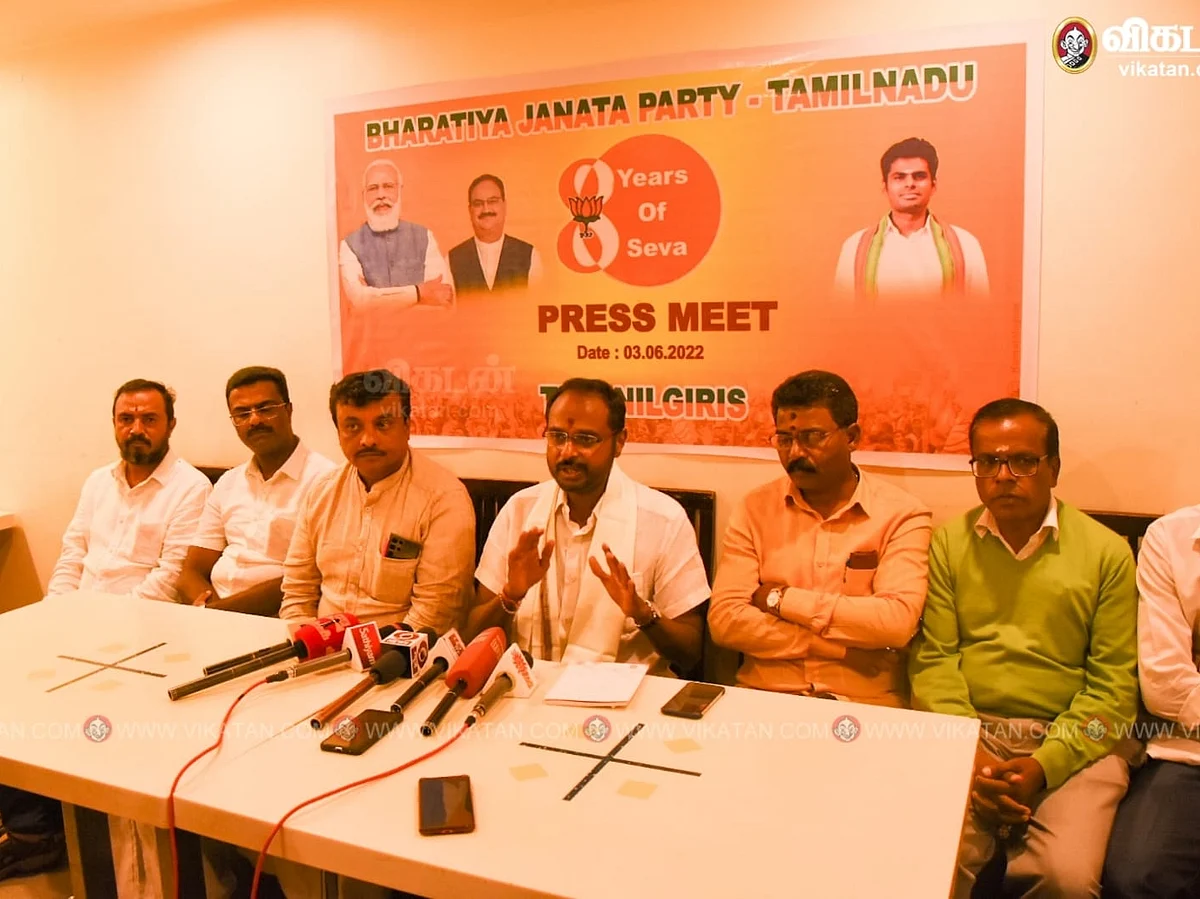 ``அரை வேக்காட்டுத்தனமான அறிக்கைகைளை அதிமுக நிறுத்திக் கொள்ள வேண்டும்" - பாஜக மாநில பொதுச் செயலாளர்