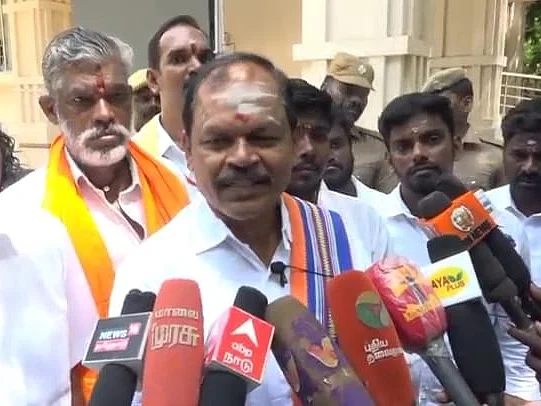 ``அமைச்சரே மிரட்டுகிறார்..!" - மதுரை ஆதீனத்துக்குப் பாதுகாப்பு கேட்டு அர்ஜுன் சம்பத் மனு