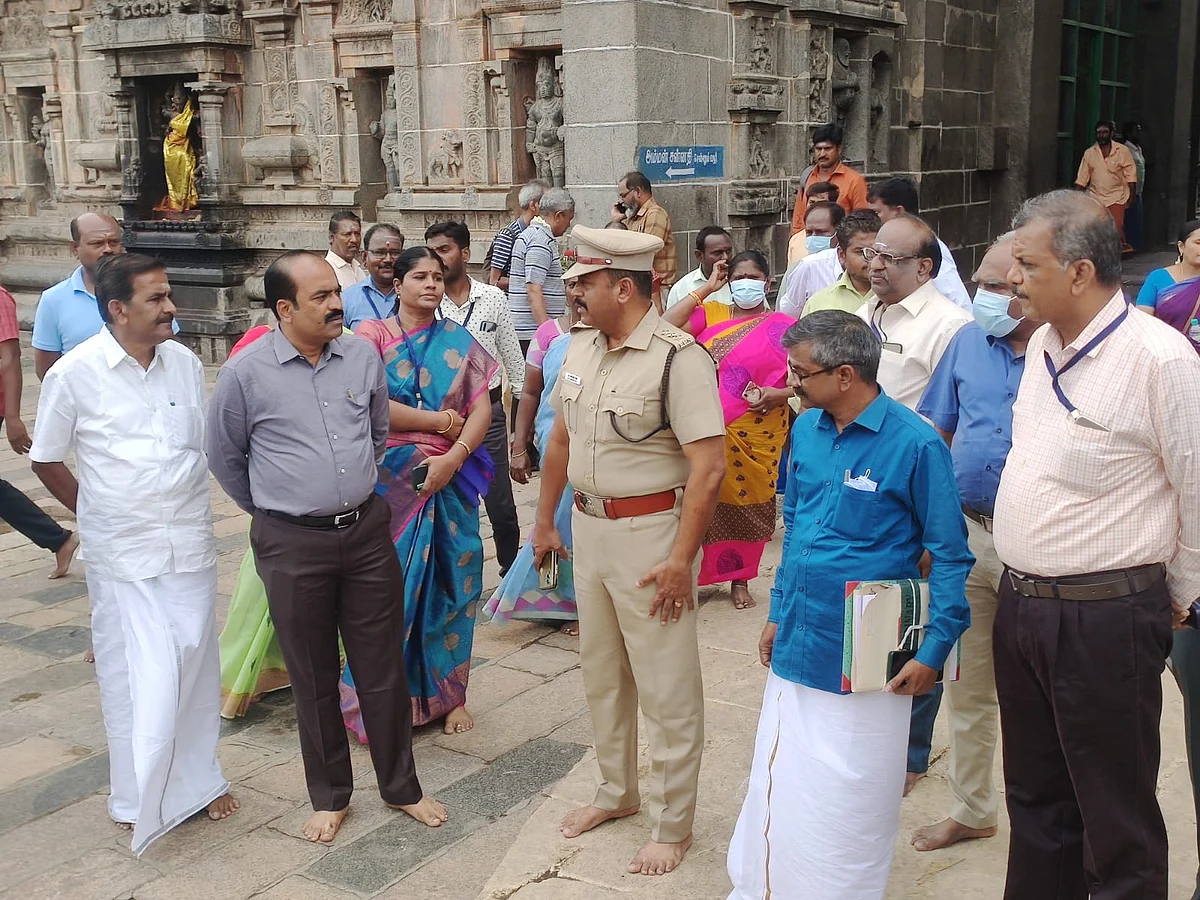 சிதம்பரம் நடராஜர் கோயிலில் அதிகாரிகள் ஆய்வு
