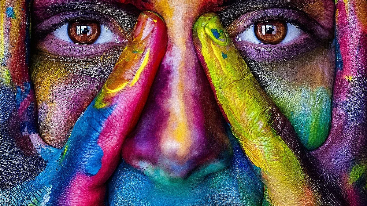 rainbow colors