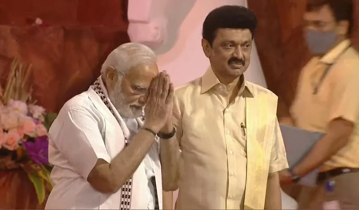 பிரதமர் மோடி - முதல்வர் ஸ்டாலின்