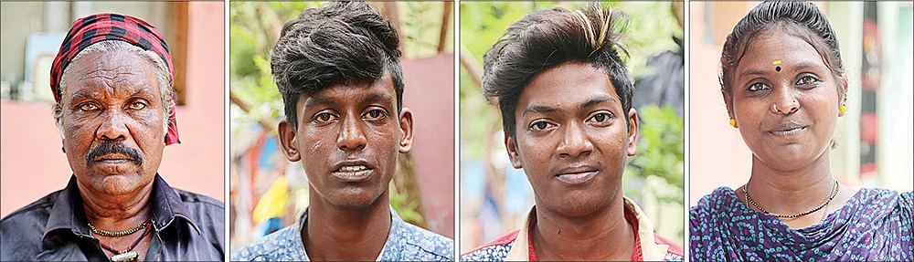மனோகர், விக்ரம், மாதவன், புஷ்பா,